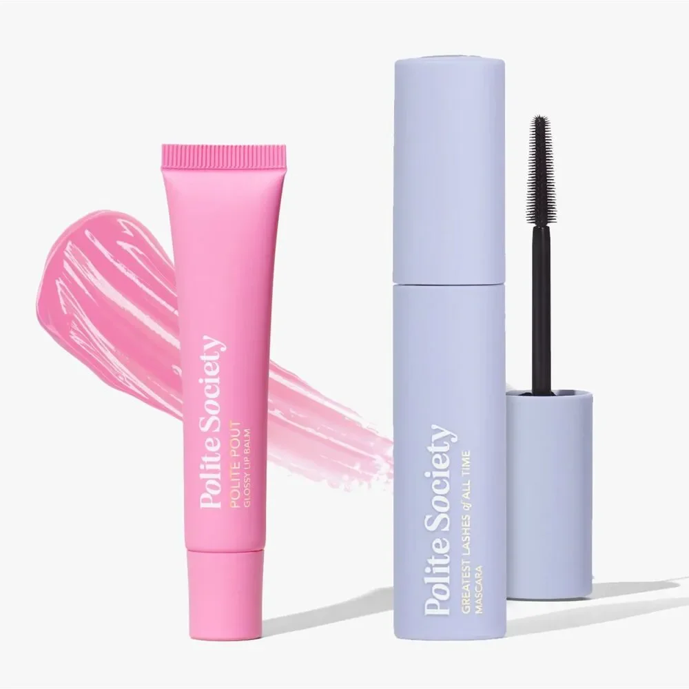NIB Glossy Lip Balm & Mascara Bundle - Polite Society